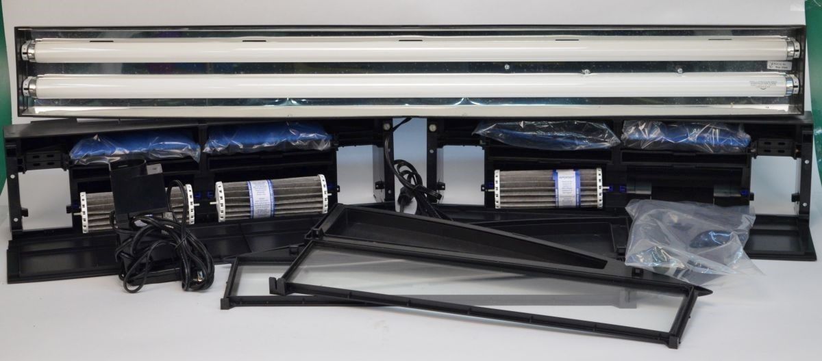 Marineland 600-E Bio-Wheel Canopy 3-Stage Fitration & Lighting System Aquarium