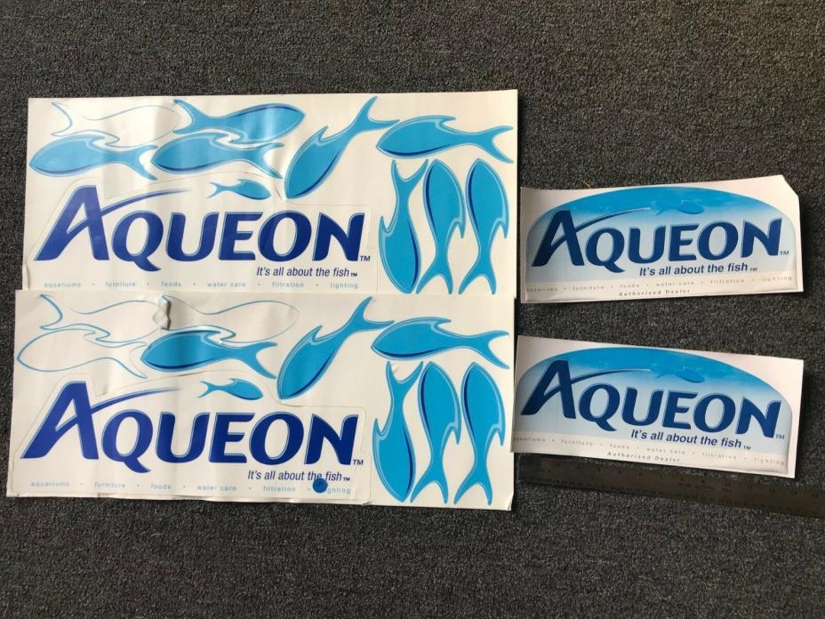 Aqueon Aquarium Stickers (Lot of Stickers) Larger size of stickers