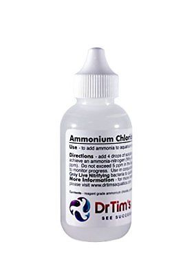 DrTim's Aquatics Ammonium chloride 2 oz bottle Cleaning Maintenance Fish Pet