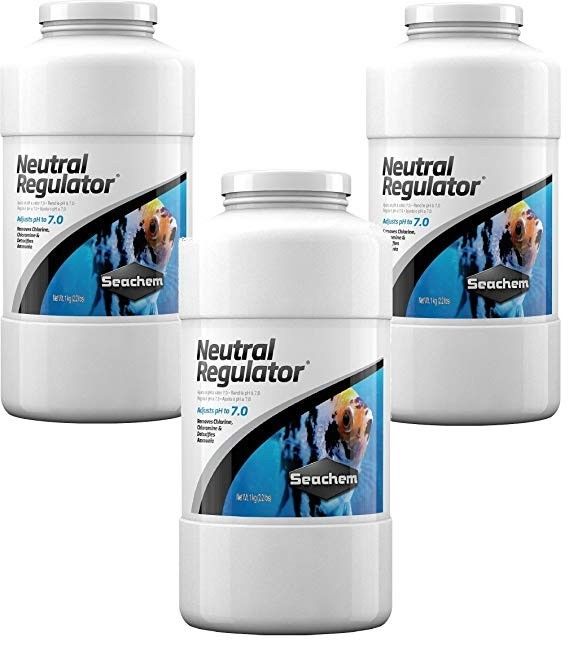 Seachem Neutral Regulator 3 Kilo/6.6lb Total (3 Bottles 2.2lb Each) Free 3 Day