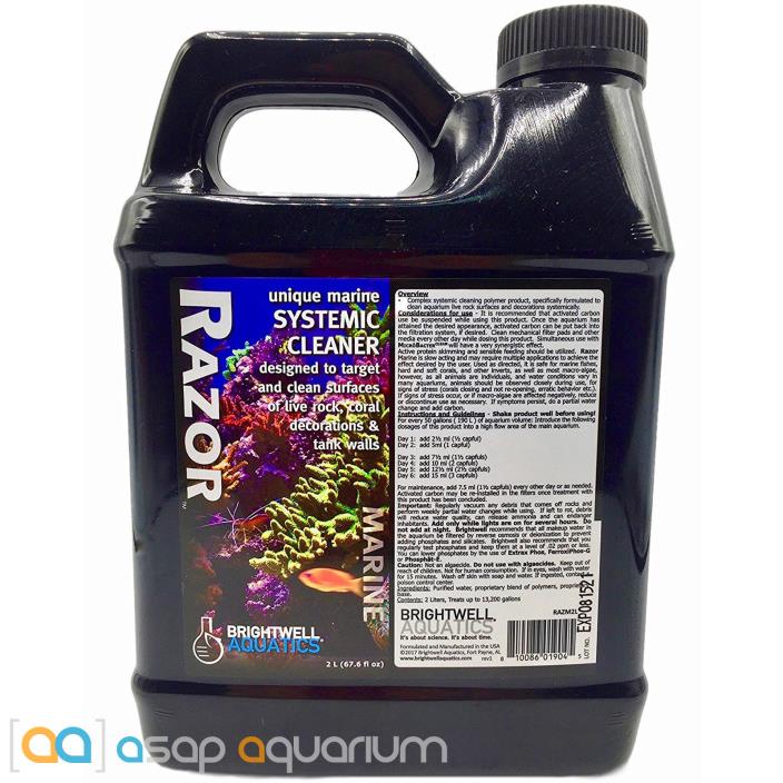 Brightwell Razor Marine 2 Liter Reef Safe Aquarium Cleaner FREE USA SHIPPING