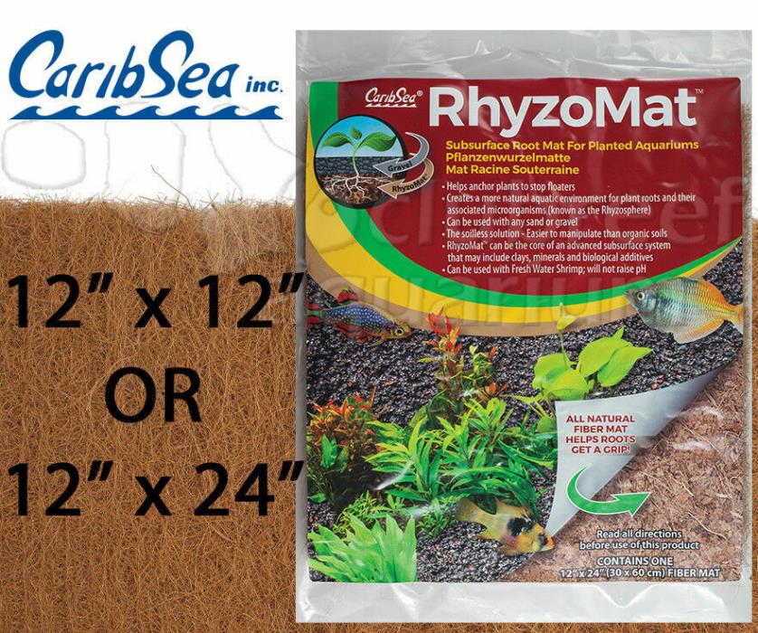 Caribsea RhyzoMat Natural Fiber Plant Mat for Planted Aquariums 12 x 12