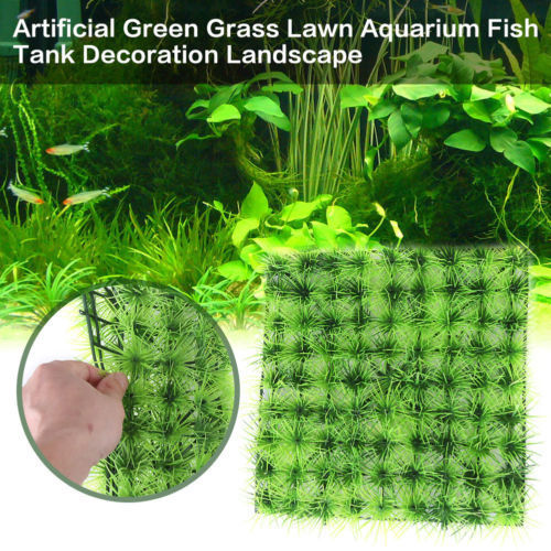 Aquarium Artificial Plant Green Grass Lawn Fish Tank Landscape Natural