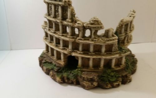 Resin Roman  Aquarium Decorations Fish Tank Rock Ruins Decor  LARGE 12'' WIDE