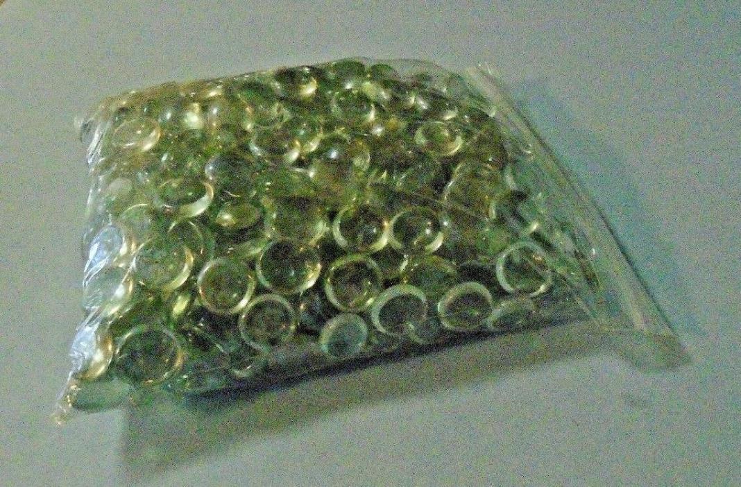 Flat Clear Marbles, Pebbles (3 Pounds 12 Ounces Bag) For Vase Filler, Table
