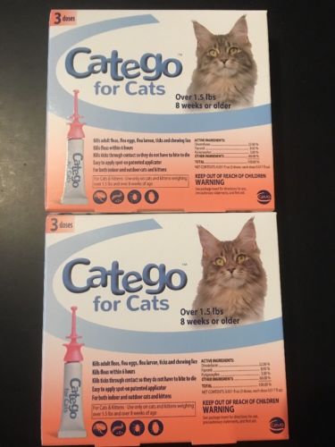 Catego for Cats Flea Treatment 6 Doses Over 1.5lbs