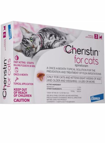 Cheristin Topical Flea Treatment For Cats Over 1.8 lbs 6 Doses