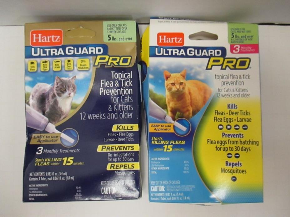 6 MO. HARTZ ULTRA GUARD PRO TOPICAL FLEA & TICK PREVENTION 5LBS & OVER - RC 8387