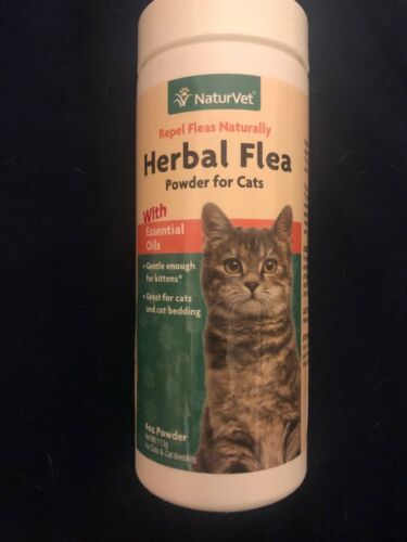 NaturVet herbal flea powder for cats