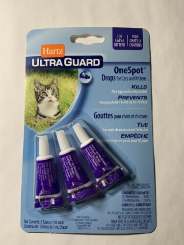 Hartz Ultra Guard OneSpot Drops for Cats & Kittens. Kills Flea Eggs Before Hatch