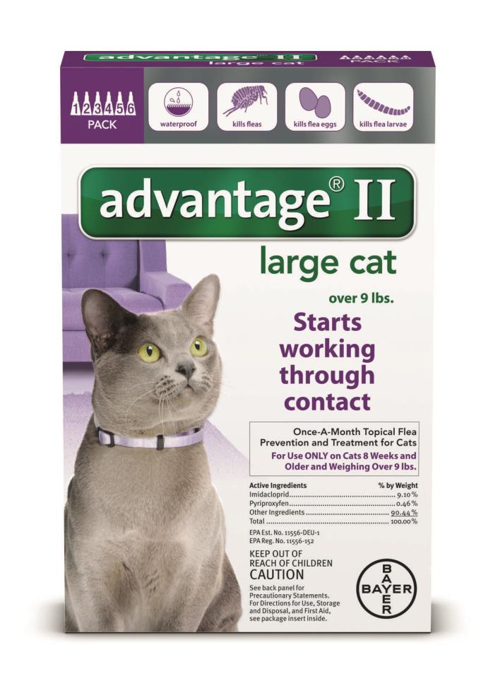 Bayer Advantage ll FAKE? Flea Control Large Cats 9+ lbs. GUARANTEED AUTHENTIC