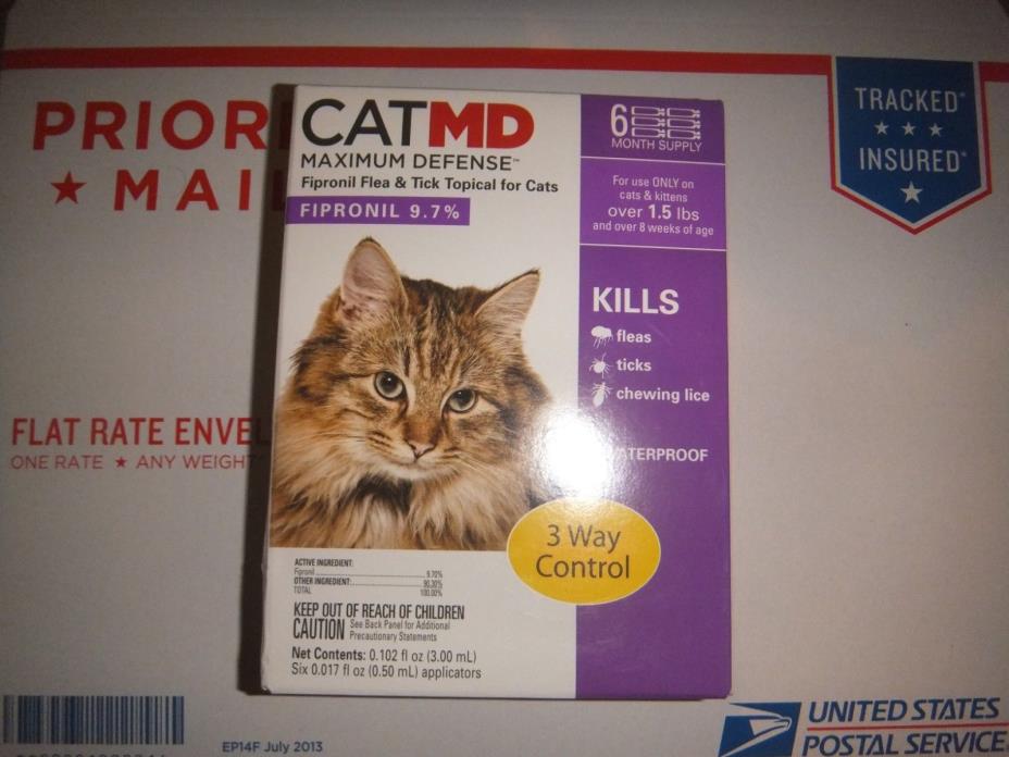 Cat MD Maximum Defense Over 1.5 Lb Cat Flea & Tick Treatment