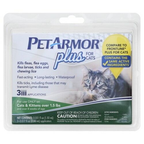 PetArmor Plus Flea and Tick Topical Treatment for Cats