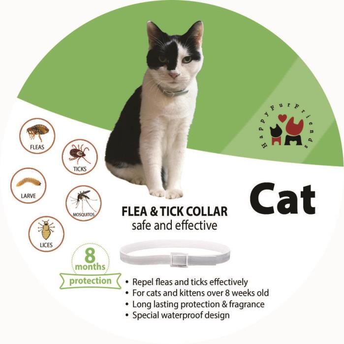 2 X Cat Flea And Tick Collar For Cat 8 Weeks Or Over 8 Months Same As Seresto