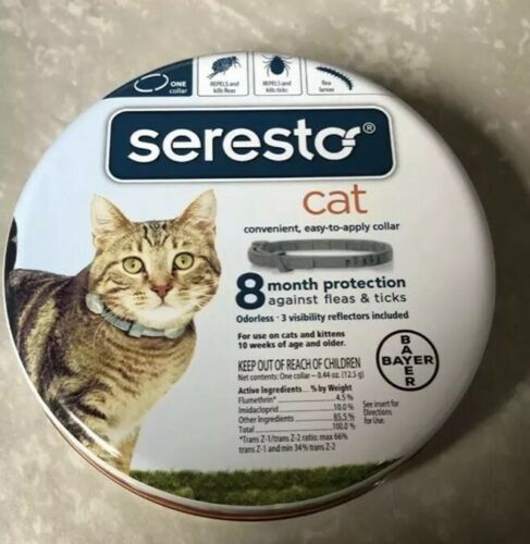 Bayer Seresto Flea and Tick Collar for Cats all Weights 8 Month Protection New