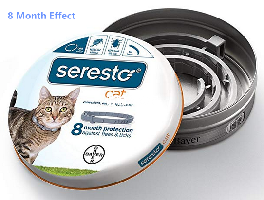 Bayer Seresto Flea and Tick Collar for Cats, Continuous Flea and Tick Protection