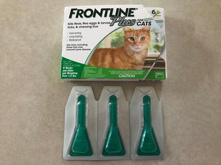 Frontline Plus for Cats 3 doses