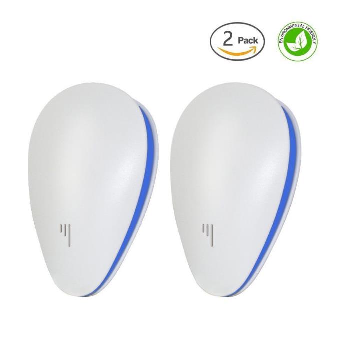 Wall Plug Ultrasonic Pest Repeller Mice, Spider, Fleas, Bugs, Non-toxic(2 Pack)