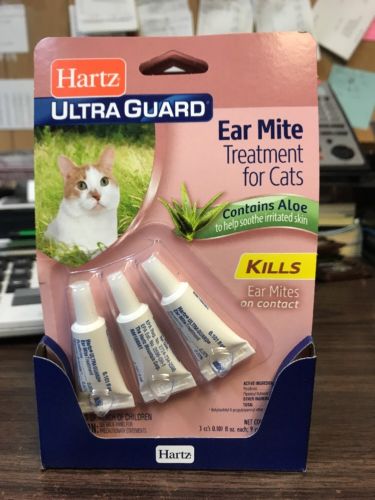 Hartz UltraGuard EAR MITE TREATMENT For Cats Pack Of 3