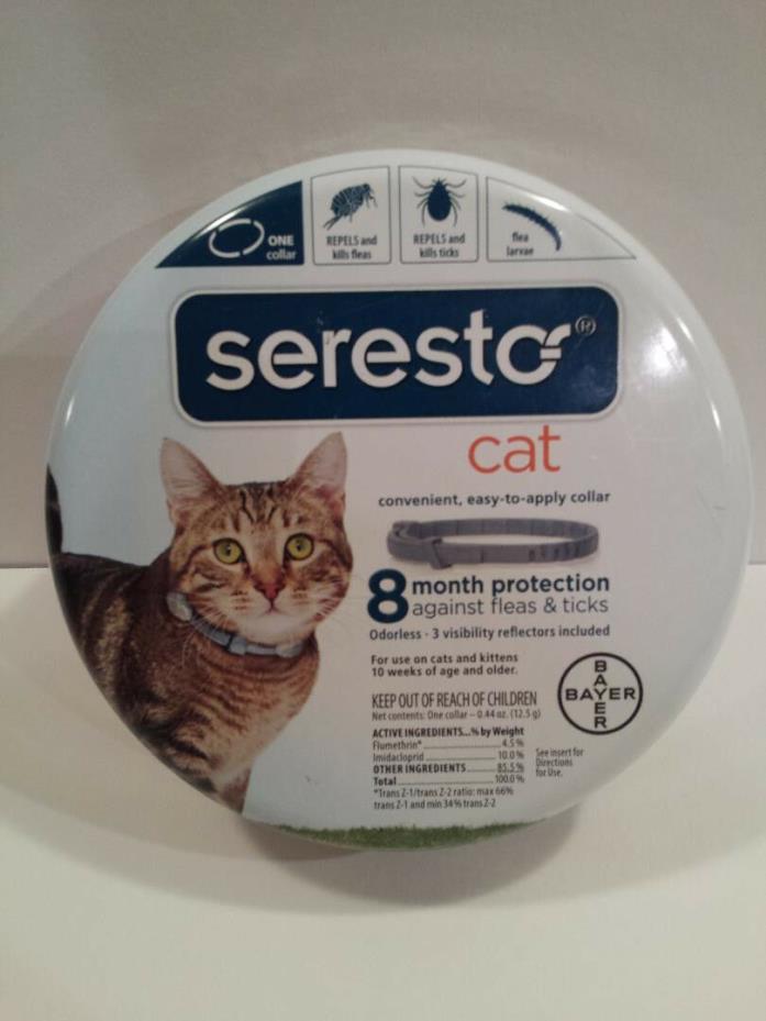 Brand New and Sealed ~ Bayer Seresto For Cats Flea and Tick Collar