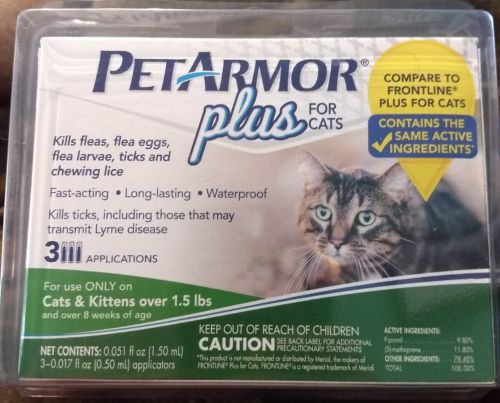 Pet Armor Plus Cats Flea Tick Lice PetArmor