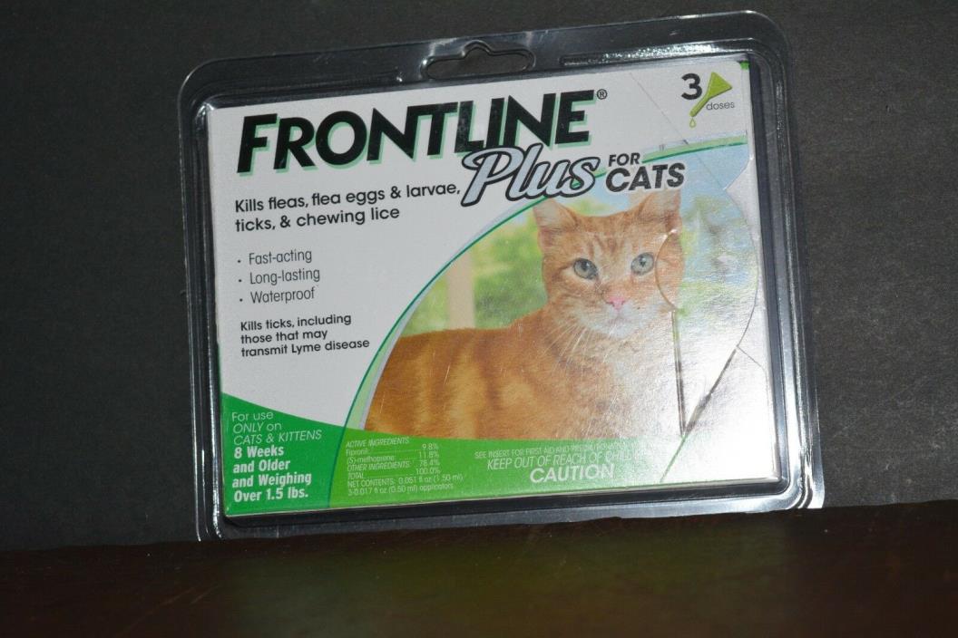Frontline Plus For Cats ( 3 DOSES ) NEW