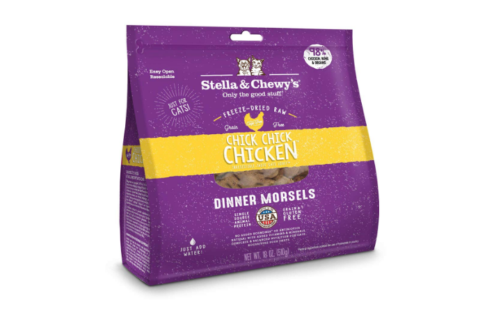 Stella  Chewy's Pouch Freeze-Dried Raw Chick, Chicken Dinner Morsels Grain-Free