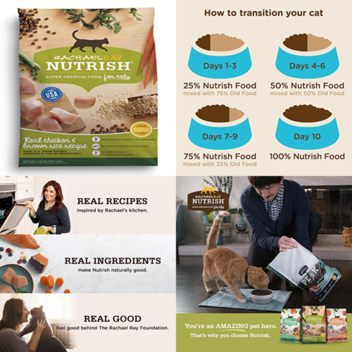 Natural Dry Cat Food Chicken & BROWN Rice Recipe 14 Lbs TOY Pet Supplies