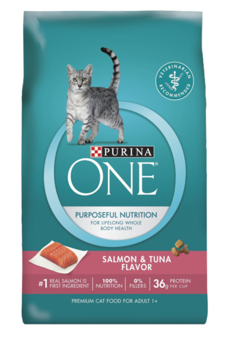 Purina ONE Natural Dry Cat Food; Tender Selects Blend With Real Salmon - 16 lb.