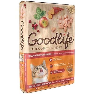 GOODLIFE Adult Cat Real Chicken and Brown Rice Recipe Dry Cat Food 22 Pounds by