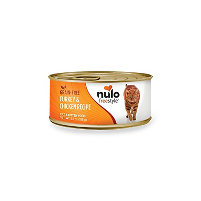 Nulo Adult & Kitten Grain Free Canned Wet Cat Food Turkey & Chicken Recipe, 5.5