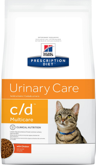 Hill's Prescription Diet Feline c/d Urinary Care Multicare Chicken-FREE SHIPPING