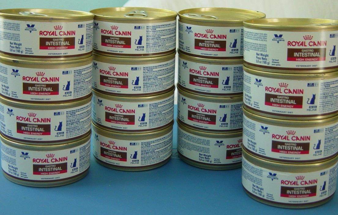 16 Cans ROYAL CANON GastroIntestinal High Energy Vet Diet Canned Cat Food 5.8 oz