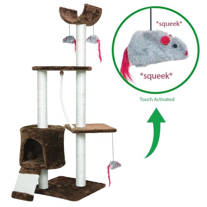 Cat Tree For Large Cats Scratching Condo Climbing Activity Tower Bed Pet Playing