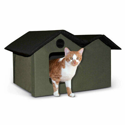 K&H Manufacturing Heated Outdoor Extra Wide Cat House