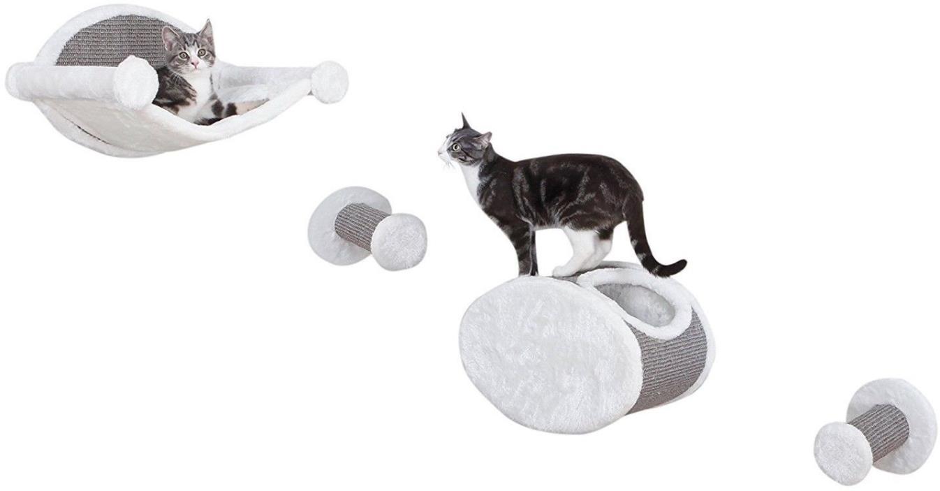 Trixie Pet Products Wall-Mounted Cat Lounging Set, Open Box