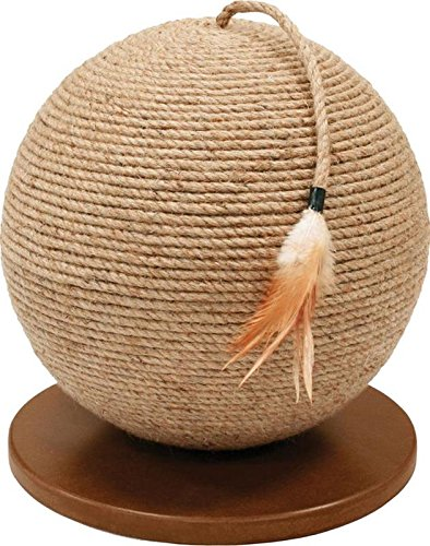 Prevue Pet Products Kitty Power Paws Sphere with Tassel Toy, Natural