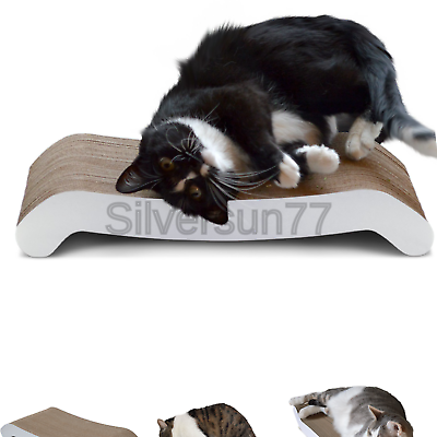 PetFusion Cat Scratching FLIP PAD - 2 Designs in one. [Superior Cardboard & C...