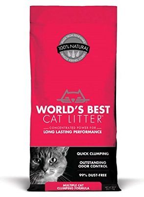 World's Best Cat Litter Clumping Litter Formula for Multiple Cats 28-Pounds