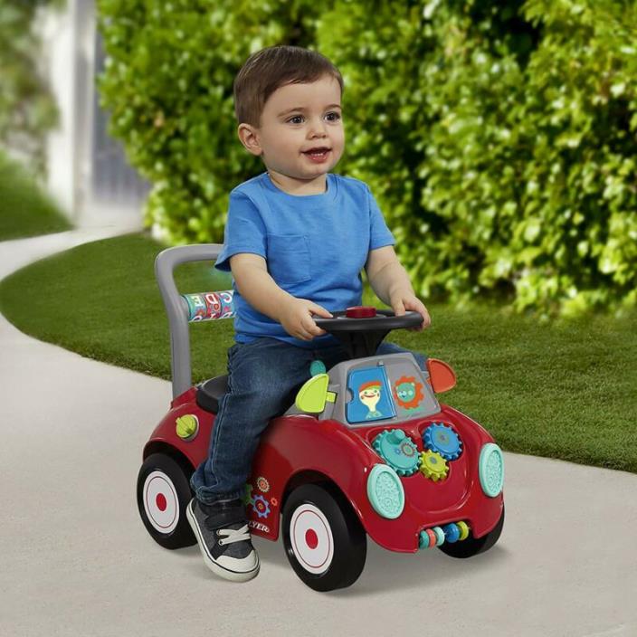 Radio Flyer Busy Buggy Ride-On Toy Car For Kids 1-3 years. Baby Push Walker