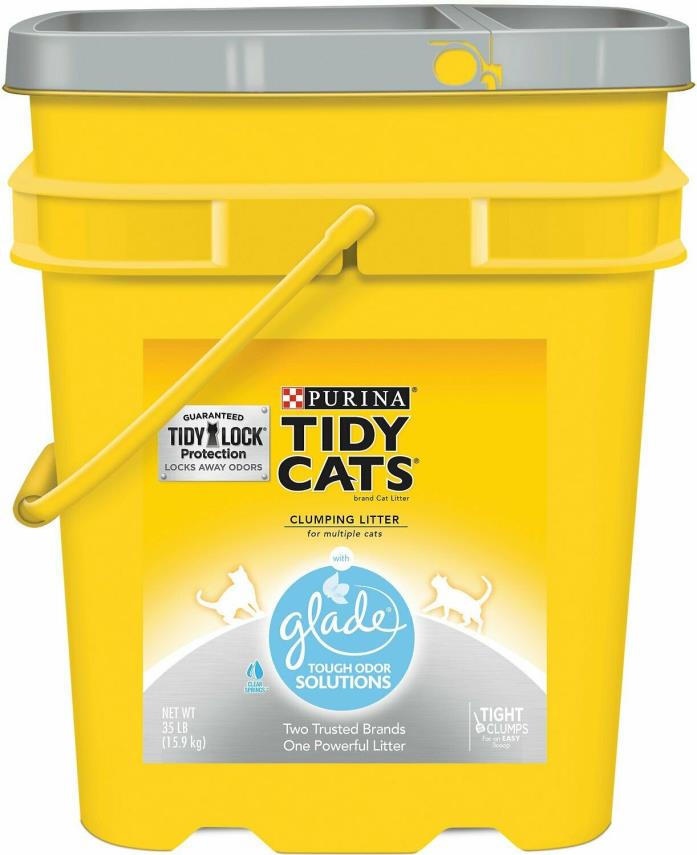 Tidy Cats Scoop Glade Tough Odor Solutions Clumping Cat Litter 35lb x 2 pack