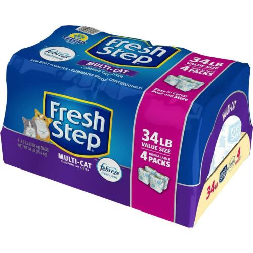 Fresh Step With The Power Of Febreze, Clumping Cat Litter, 34 Pounds