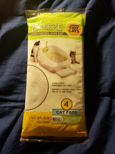 Breeze Fresh and Clean Scent Cat Litter Pads Refill (4 cat pads)