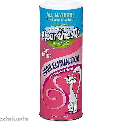 Clear The Air Cat Urine Odor Eliminator 14oz NEW Earthcare