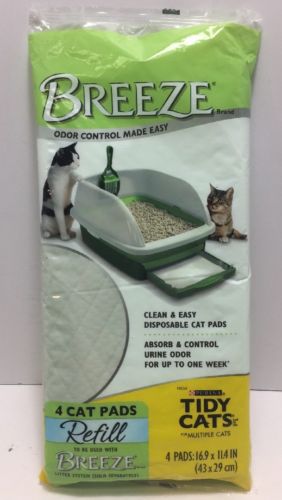 Tidy Cat Breeze Litter Box Pads Refill 1 Pack of 4