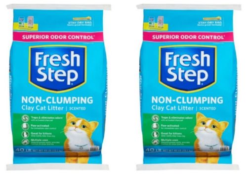 Fresh Step Scented Cat Litter, Low Dust (80lbs) 2-40lb bags, no tax!