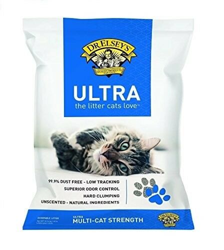 Ultra Premium Clumping Cat Litter Dr. Elsey's Cat Dust Free Natural Non Scent