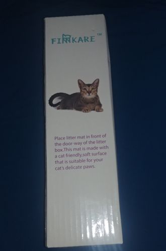 FINNKARE Premium Litter Mat for Cat, Beige, 15.75''X 12''