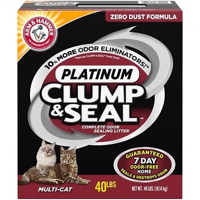 Clump And Seal Cat Litter Platinum Odor Eliminators Home Dust Free Arm Hammer