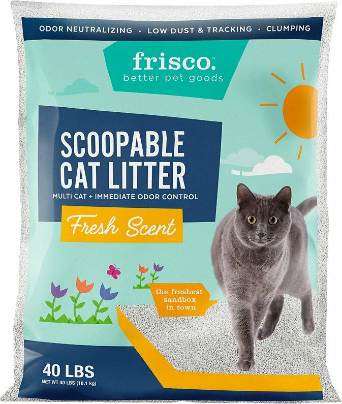 Frisco Fresh Scent Multi-Cat Clumping Cat Litter 40-lb x 2 bag